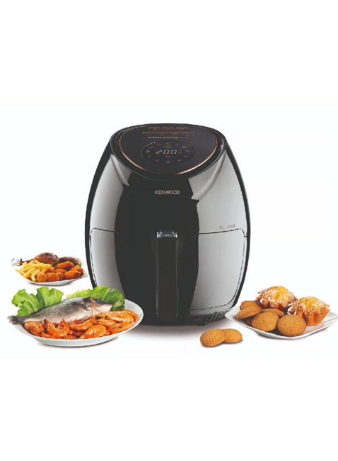 كينوود Kenwood Digital Air Fryer, 5 liters, 1500 watts, HFP52.000BK - Black 5 L 1500 W HFP52 black - Image 1