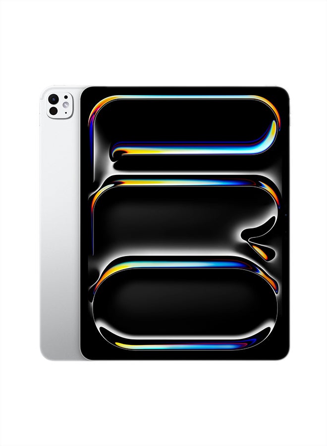 Apple iPad Pro - 2025 (8th Generation) M5 13-inch, 256GB, WiFi, Silver with Standard Glass - Middle East Version Version - Image 1