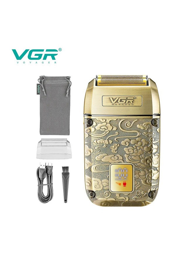 VGR V-336 – Professional Rechargeable Electric Shaver for Men – Gold - Image 4