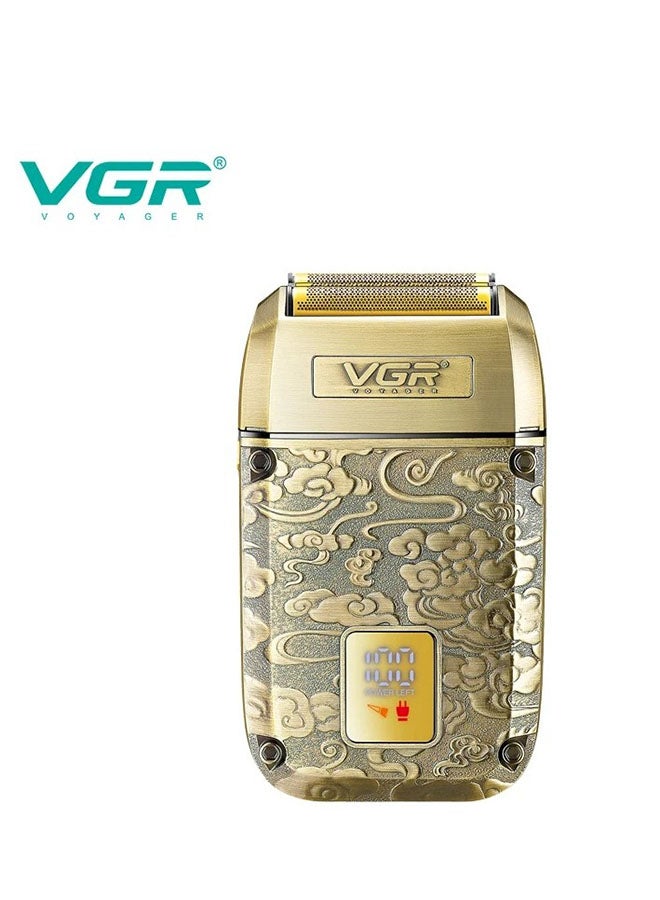 VGR V-336 – Professional Rechargeable Electric Shaver for Men – Gold - Image 3