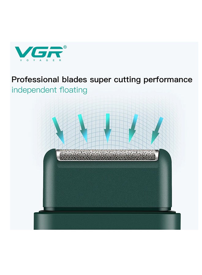 VGR Men Voyager V-390 Professional Shaver Trimmer with 45 Min Runtime - Green - Image 4