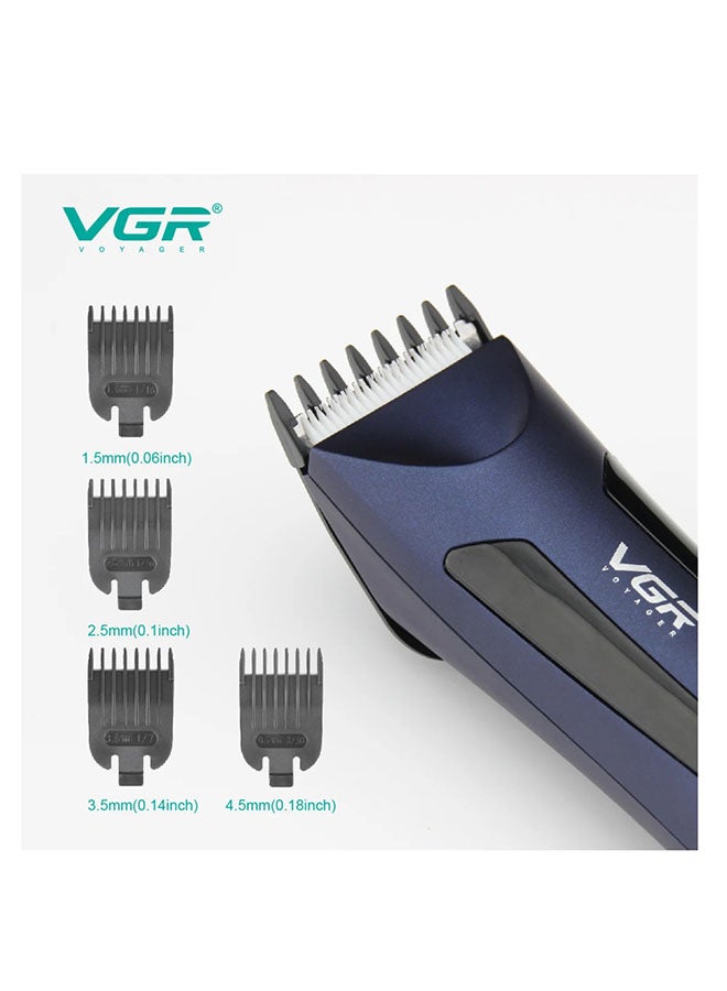 VGR V-951 Rechargeable Waterproof Ceramic Hair Trimmer – Precision Head & Body Shaver with LED Display - Image 2