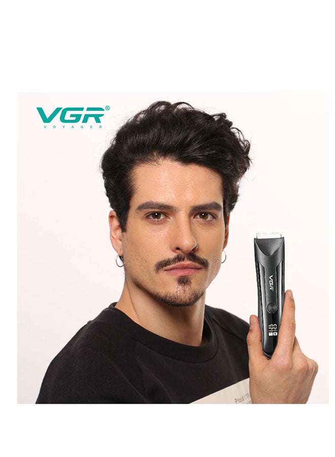 VGR V-951 Rechargeable Waterproof Ceramic Hair Trimmer – Precision Head & Body Shaver with LED Display - Image 5