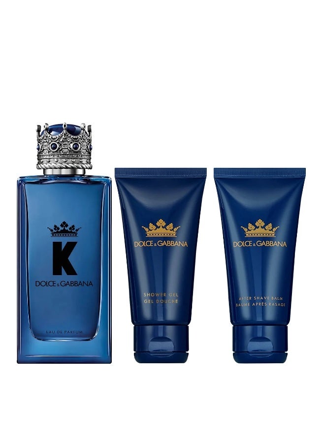 دولتشي آند غابانا مجموعة هدايا K عطر ماء بارفان 100 مل + بلسم بعد الحلاقة 50 مل + جل استحمام 50 مل - Image 2