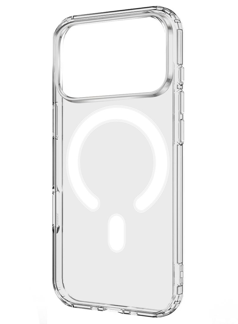 MARGOUN Magnetic Clear Case for iPhone 17 Pro MagSafe Compatible Shockproof TPU Drop Protection Slim Transparent Cover Clear-1 - Image 2