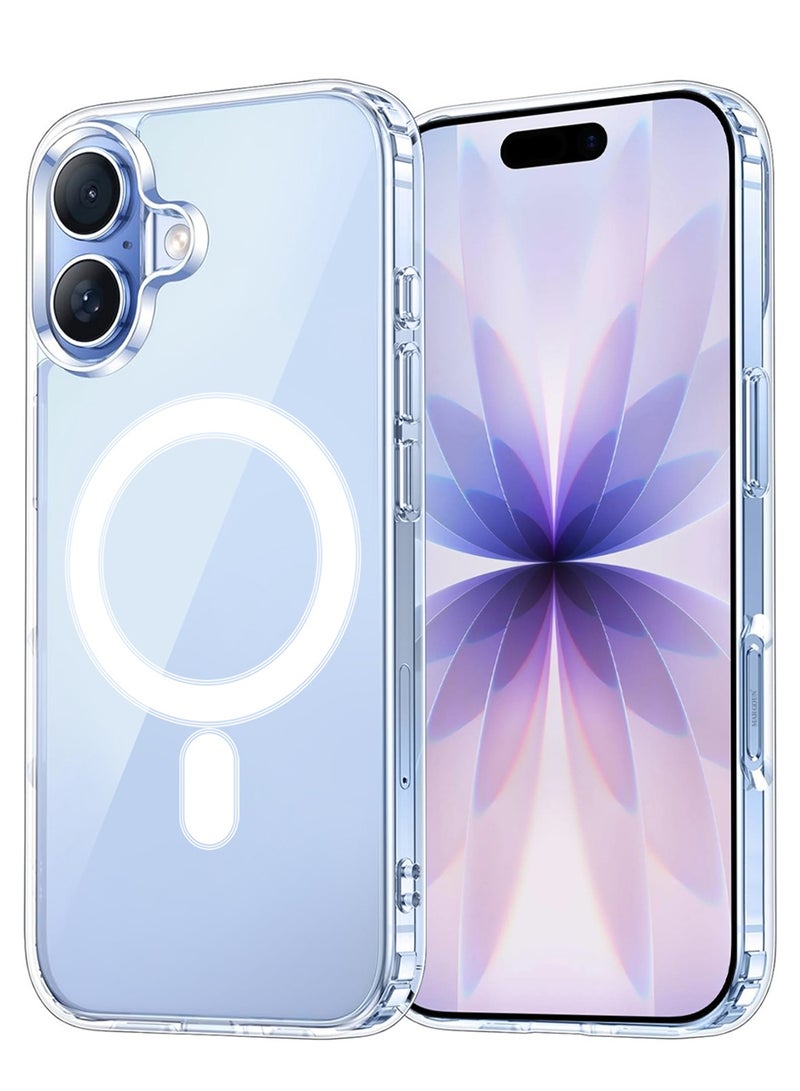 مارجون 3 Packs Magnetic Clear Case for iPhone 17 - One Case Two 3D Screen Protectors - MagSafe Compatible Shockproof TPU Drop Protection Slim Transparent Cover Clear-3 - Image 3