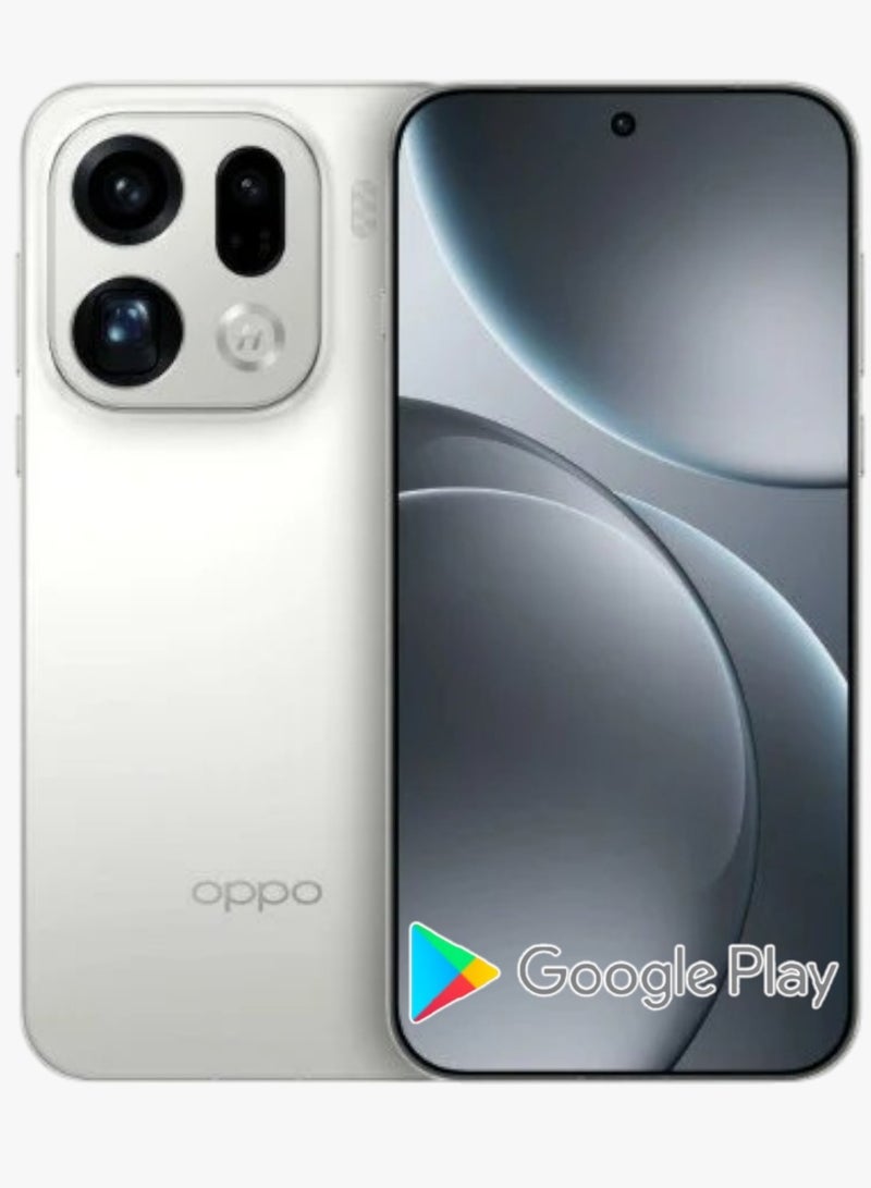 OPPO Find X9 Pro 5G Smart Phone (512GB 16GB RAM) Silk White |Chinese Spec | 6.78” LTPO AMOLED, 1B colors, 120Hz Screen MTK 9500 Dimensity  75000 mAh Battery 80W wired charging , NFC | 50MP selfie camera .5K FHD+ flat screen with LTPO technology for smooth visuals | with Google Play Support - Image 1