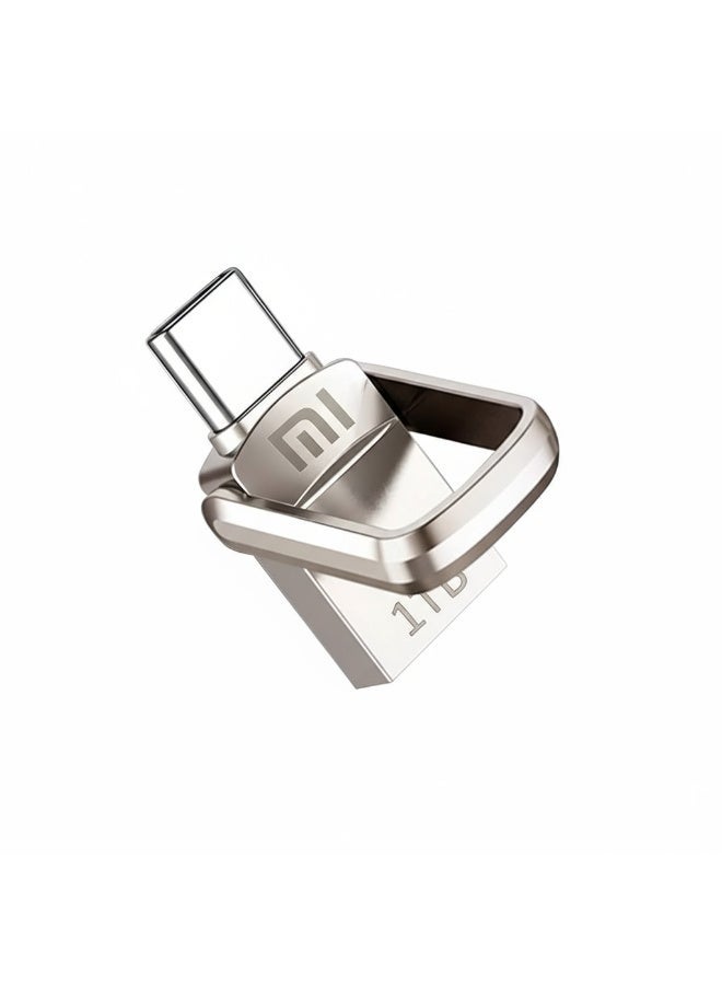 Xiaomi 2TB Original Flash Drive USB 3.2 High-Speed Pen Drive 1TB Metal Waterproof Type-C USB Memory For Computer Storage Devices XM-2T-U3C Silver - Image 1