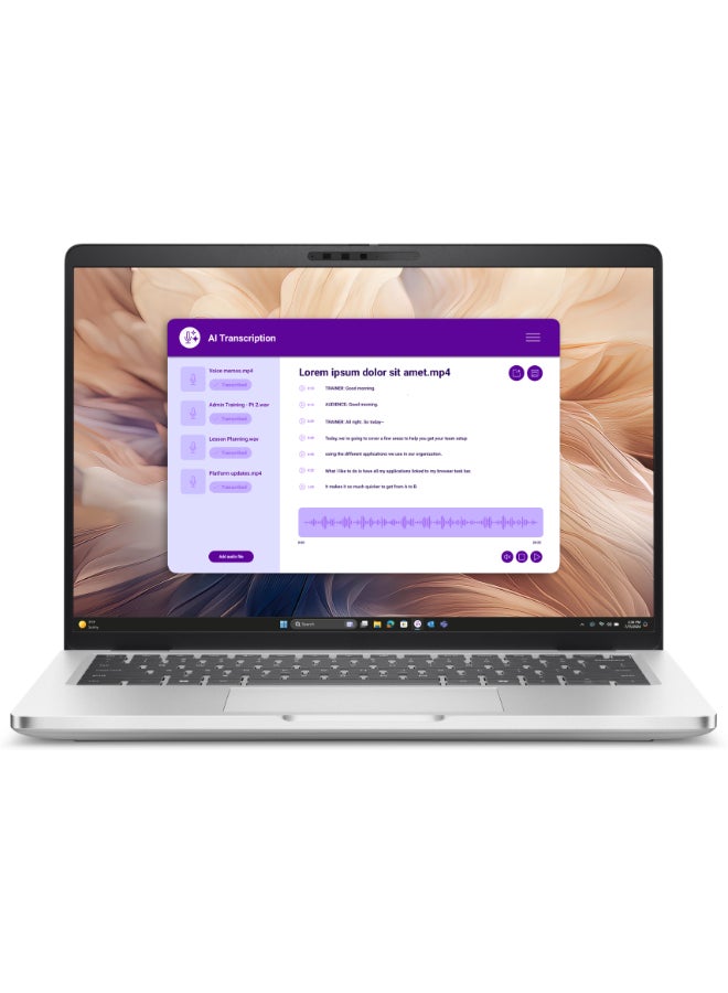 (Upgraded Version) 14 Pro Plus Laptop With 14-Inch Full HD Display,Core Ultra 7 265U Processor/16GB RAM/1TB SSD/Intel Arc Graphics/Windows 11 Pro / English/Arabic silver