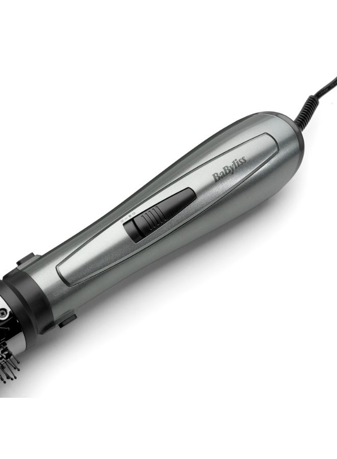 BaByliss Xanadu 1000W Air Styler Dryer with Ionic Frizz Control | 3 Styling Attachments | 50mm Volumising Brush | Blow-Dry Brush & Drying Nozzle – Salon Smooth Finish | AS261SDE Dark Grey - Image 3