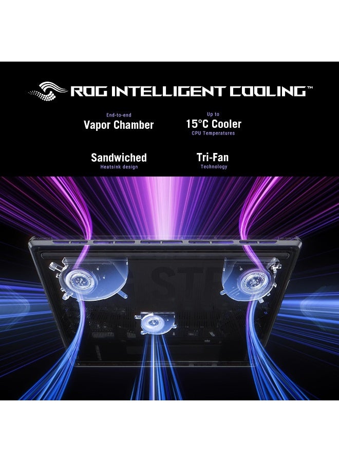 ASUS ROG Strix G16 Gaming Laptop, Intel Core i9-14900HX,16 Inch FHD 165Hz, 16GB RAM, 1TB SSD, NVIDIA GeForce RTX 5060 8GB, Windows 11 Pro+ Life Time Office 2024 English/Arabic Black - Image 3