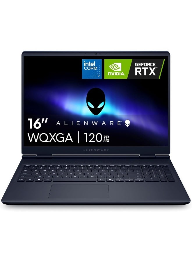 ديل Alienware Aurora 16 Gaming Laptop, Intel Core 7-240H,16 Inch 120Hz WQXGA, 64GB RAM, 4TB SSD, NVIDIA GeForce RTX 5060 8GB, Windows 11 Home + Life Time Office 2024 English/Arabic Black - Image 1