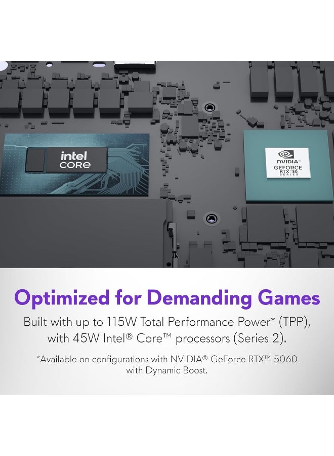 DELL Alienware Aurora 16 Gaming Laptop, Intel Core 7-240H,16 Inch 120Hz WQXGA, 64GB RAM, 2TB SSD, NVIDIA GeForce RTX 5060 8GB, Windows 11 Home + Life Time Office 2024 English/Arabic Black - Image 4