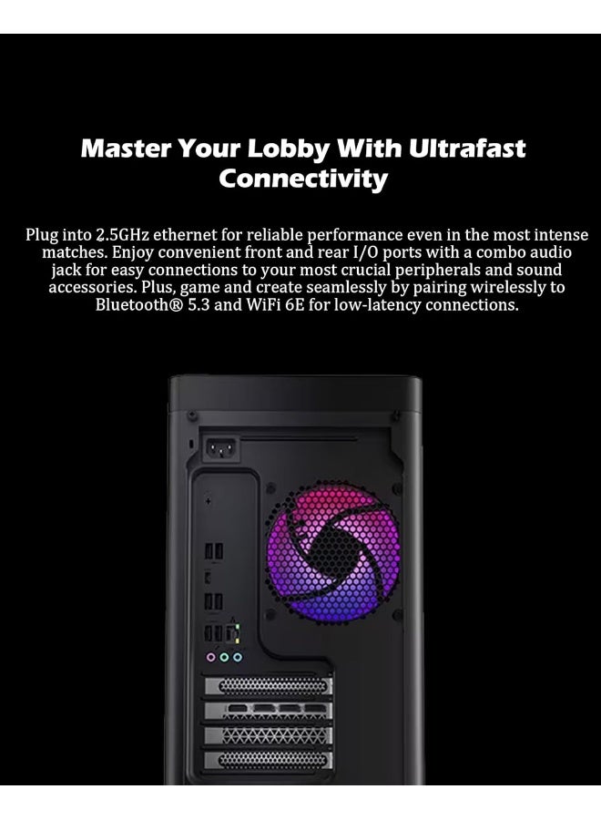 Lenovo Legion Tower 5i Gen 10 Gaming Desktop, Intel Core Ultra 9 275HX, 64GB RAM, 4TB SSD, NVIDIA GeForce RTX 5070 Ti 16GB, Windows 11 Pro Black - Image 4