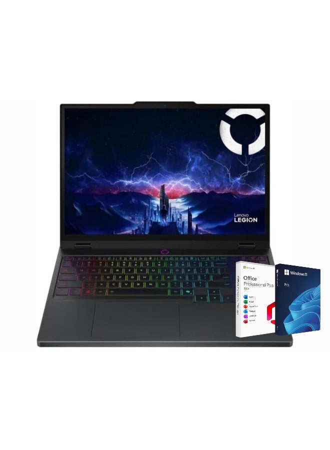 Lenovo Legion Pro 5i 2.5k OLED Gaming Laptop, Intel Core Ultra 9 275HX,16 Inch WQXGA 165Hz, 32GB RAM, 1TB SSD, NVIDIA GeForce RTX 5070 8GB, Windows 11 Pro + Life Time Office 2024 English/Arabic Eclipse Black - Image 1