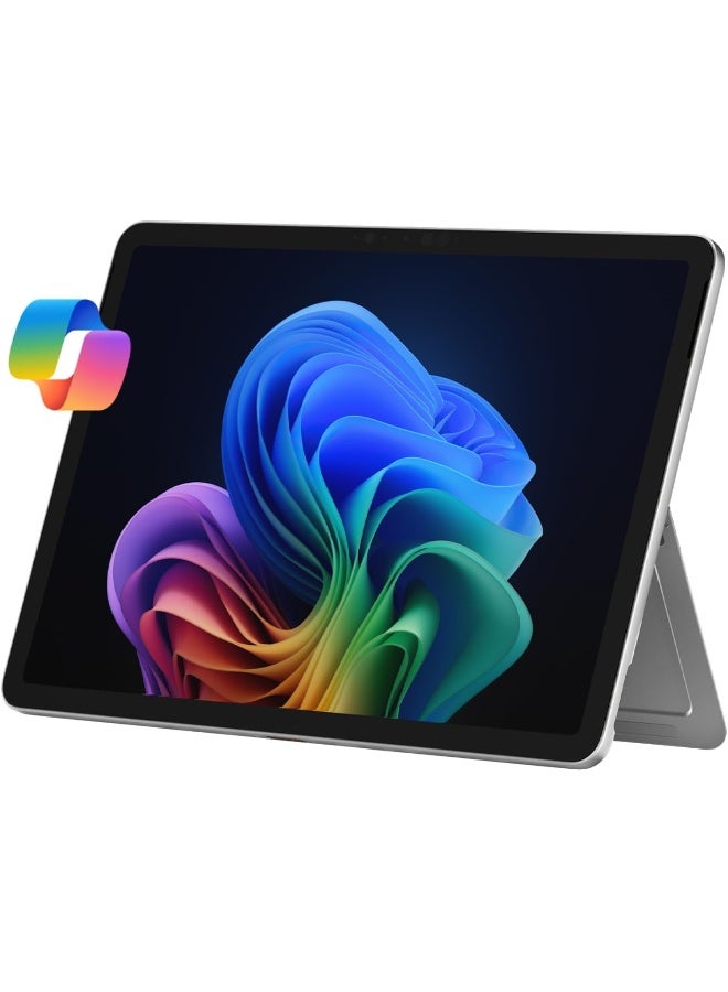 Microsoft Surface Pro 12 Copilot+ PC, Snapdragon X Plus 8-Core Processor, 16GB RAM, 256GB SSD, 12 Inch 2196 x 1464 QHD Touchscreen, Windows 11 Home English/Arabic Platinum - Image 1