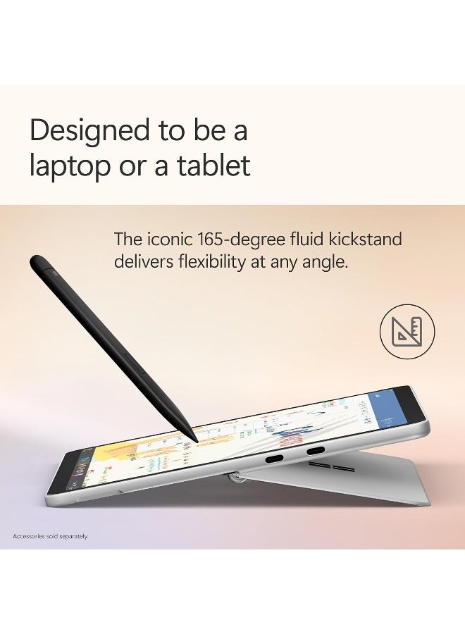 Microsoft Surface Pro 12 Copilot+ PC, Snapdragon X Plus 8-Core Processor, 16GB RAM, 256GB SSD, 12 Inch 2196 x 1464 QHD Touchscreen, Windows 11 Home English/Arabic Platinum - Image 3