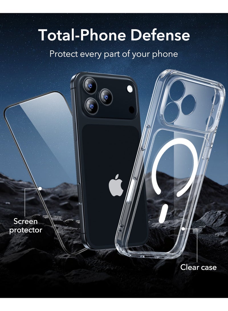 اي اس ار Classic Series Case and Screen Protector Set For iPhone 17 Pro Max, MagSafe-Compatible, Military-Grade Protection - Clear - Image 5