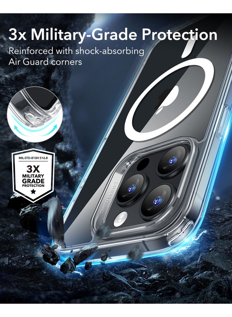 ESR Classic Series Case and Screen Protector Set For iPhone 16 Pro Max, MagSafe-Compatible, Military-Grade Protection - Clear - Image 4