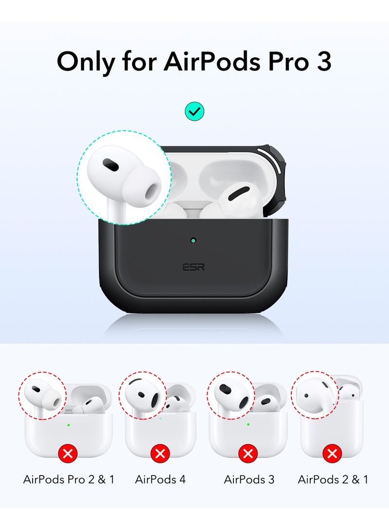 ESR for AirPods Pro 3 Case, Compatible with AirPods Pro 3rd Generation Case (2025), Compatible with MagSafe, Full Drop Protection Cover with Lanyard black - Image 3