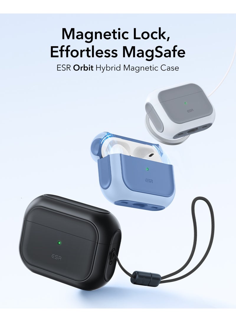 ESR for AirPods Pro 3 Case, Compatible with AirPods Pro 3rd Generation Case (2025), Compatible with MagSafe, Full Drop Protection Cover with Lanyard black - Image 4