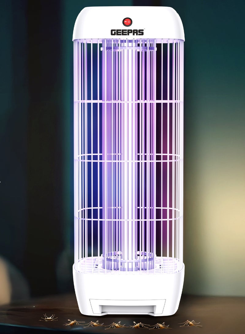 جيباس قاتل الحشرات الكهربائي 15 واط ضوء UV طارد البعوض والحشرات | مع صينية قابلة للإزالة | بدون مواد كيميائية، آمن وسهل الاستخدام | GBK25622 أبيض - Image 1