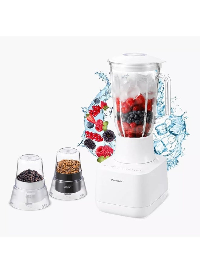 Panasonic Blender MX-MG5321 White with Glass Jug and Grinder Mill 600 W MX-MG5321 WHITE - Image 1