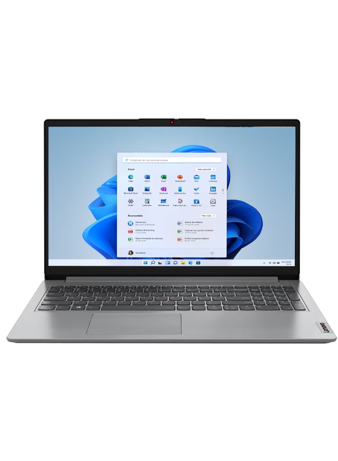 Lenovo IdeaPad 1 15IJL7 ( Upgraded Version) Laptop With 15.6 Inch HD (1366x768) Display, Intel Celeron N4500 Processor/8GB RAM DDR4/ 256GB SSD/Intel UHD Graphics/Windows 11/ English/Arabic Cloud Grey - Image 1