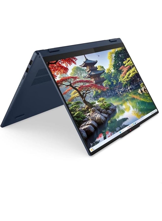 Lenovo (Upgraded Version) IdeaPad 5 2-in-1 16IAL10 (2025) Laptop - 2nd Gen / Intel Core Ultra 7 255U / 16inch WUXGA X360 Touchscreen / 1TB SSD / 16GB RAM / Integrated Intel Graphics / Windows 11 Home / Cosmic Blue English/Arabic Cosmic Blue - Image 2