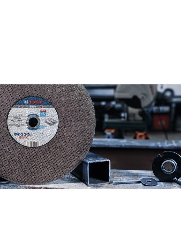 بوش Professional Pro Straight Metal Cutting Disc,2608602759,3.1MM Thk, 25.4MM Bore Dia x 355MM Disc Dia - Image 4
