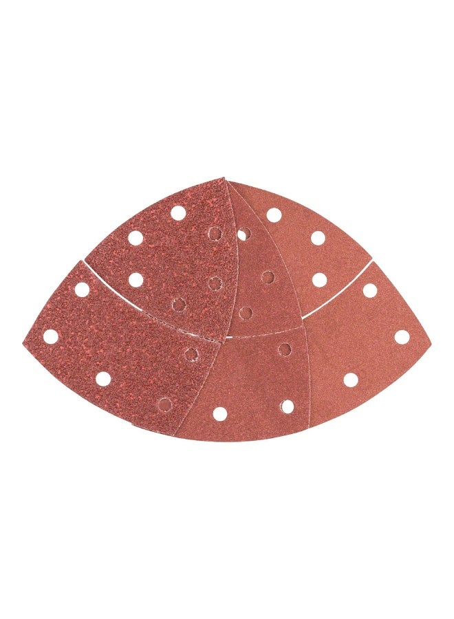 بوش 2609256A67 Home and Garden Sanding Sheet 10 Pcs Set for Multi-Sanders - Brown - Image 1