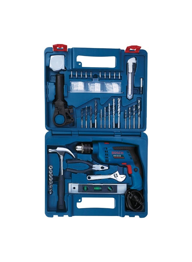 BOSCH GSB 600 Professional Impact Drill 13mm with 06011A03LB 98 Pcs Drill Bit Set - Image 1