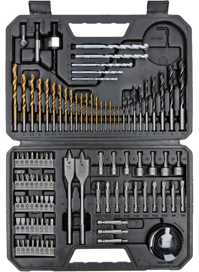 بوش 103 Piece Professional Titanium Drilling And Screwdriving Set, Mixed Accessory Tools Set, Black 2608594070 - Image 2