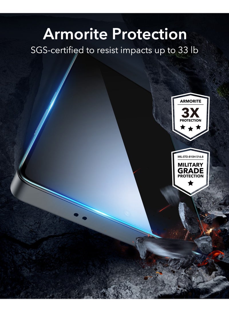 اي اس ار حماية شاشة ESR 2 عبوة لجهاز سامسونج جالاكسي S25 ألترا، زجاج مقسى HD بصلابة 9H+ مع تركيب سهل باستخدام صينية UltraFit لجهاز Galaxy S25 Ultra [6.9”]، متوافق مع الحافظة - Image 5