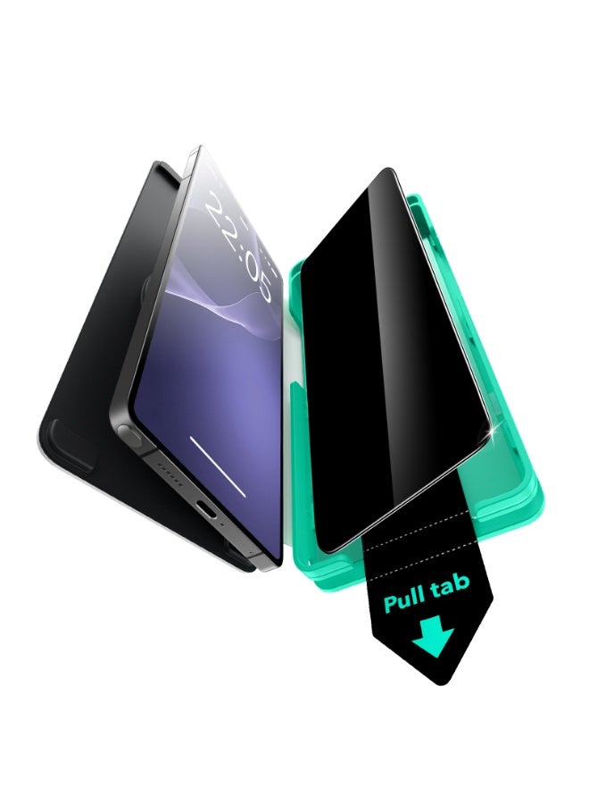 اي اس ار حماية شاشة الخصوصية ESR 1 عبوة لجهاز سامسونج جالاكسي S25 ألترا، زجاج مقسى بصلابة 9H+ مع تركيب سهل وصينية UltraFit لجهاز جالاكسي S25 ألترا [6.9”]، مضاد للتجسس - Image 1