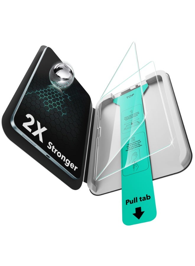 اي اس ار ESR 2 Pack Screen Protector for iPad Air 13 Inch M3/M2 2025/2024 (7th/6th Generation), 9H Tempered Glass Film with UltraFit Tray, Apple Pencil Support, Scratch Resistant, HD Clarity, Bubble Free Clear - Image 1