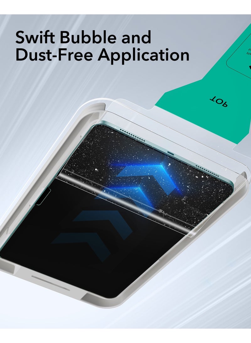 اي اس ار ESR 2 Pack Screen Protector for iPad Air 13 Inch M3/M2 2025/2024 (7th/6th Generation), 9H Tempered Glass Film with UltraFit Tray, Apple Pencil Support, Scratch Resistant, HD Clarity, Bubble Free Clear - Image 4