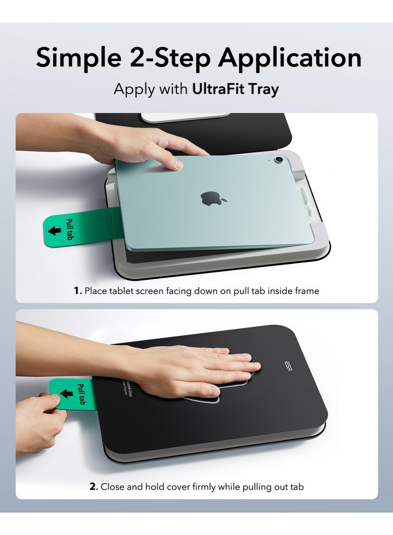 اي اس ار ESR 2 Pack Screen Protector for iPad Air 13 Inch M3/M2 2025/2024 (7th/6th Generation), 9H Tempered Glass Film with UltraFit Tray, Apple Pencil Support, Scratch Resistant, HD Clarity, Bubble Free Clear - Image 3