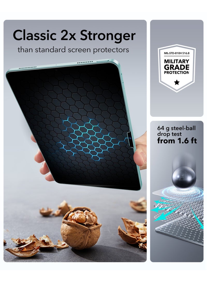 اي اس ار ESR 2 Pack Screen Protector for iPad Air 13 Inch M3/M2 2025/2024 (7th/6th Generation), 9H Tempered Glass Film with UltraFit Tray, Apple Pencil Support, Scratch Resistant, HD Clarity, Bubble Free Clear - Image 5