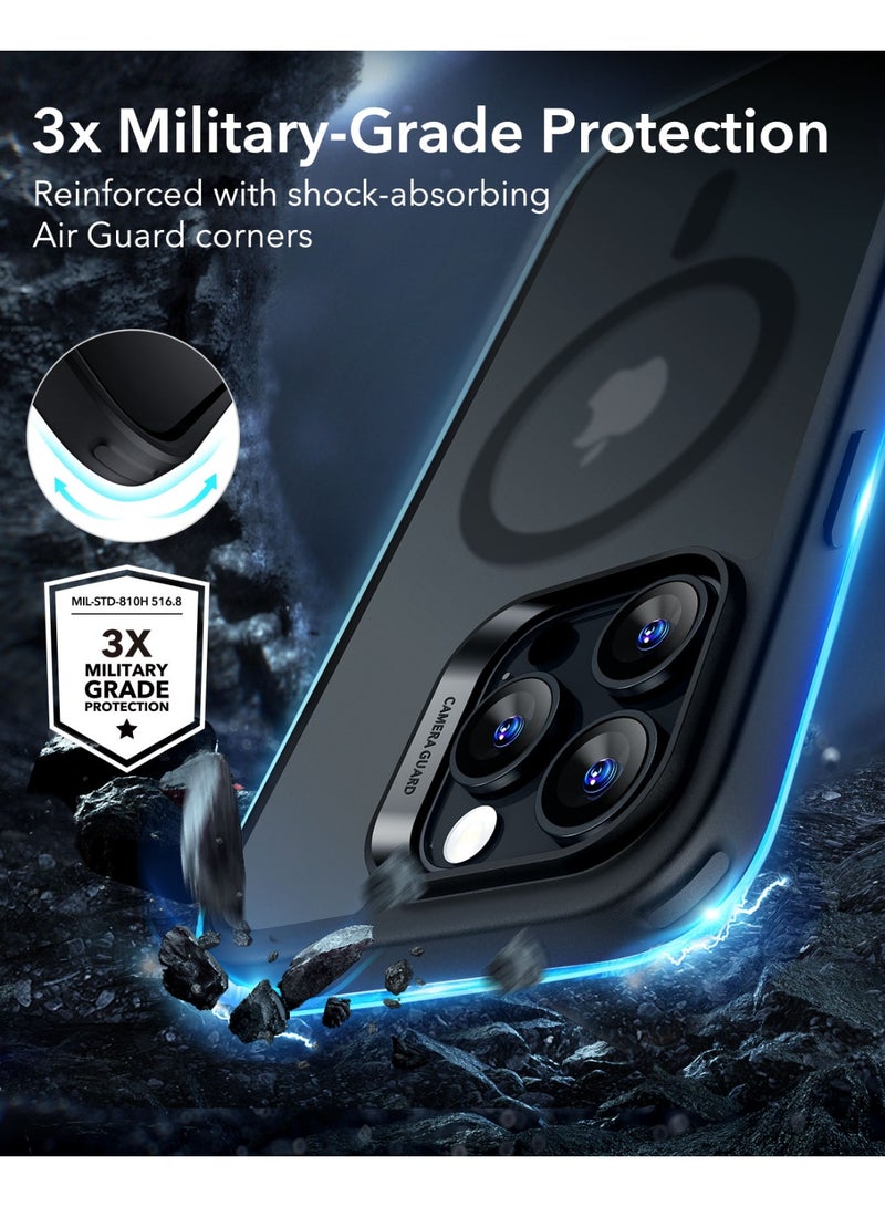 اي اس ار Classic Series Case and Screen Protector Set For iPhone 16 Pro Max, MagSafe-Compatible, Military-Grade Protection - Black - Image 4
