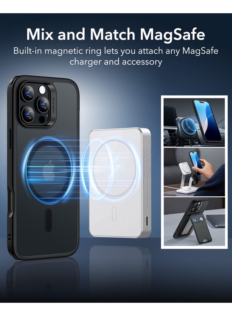 اي اس ار Classic Series Case and Screen Protector Set For iPhone 16 Pro Max, MagSafe-Compatible, Military-Grade Protection - Black - Image 5