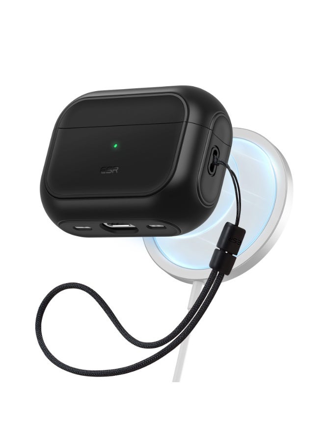 ESR for AirPods Pro 2 Case, Compatible with Airpods Pro Case 2nd / 1st Generation (2023/2022/2019), Compatible with MagSafe, Full Drop Protection Cover with Lanyard black - Image 1