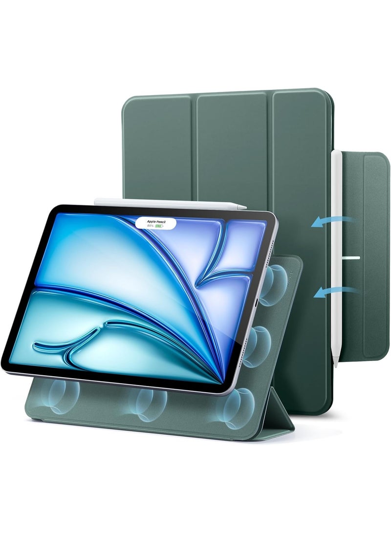 اي اس ار For iPad Air 11 Inch Case M3/M2 (2025/2024), iPad Air 5th/4th Gen (2022/2020), Powerful Magnetic Attachment, Slim Trifold Stand Case, Auto Wake/Sleep, Durable Protection - Green - Image 1