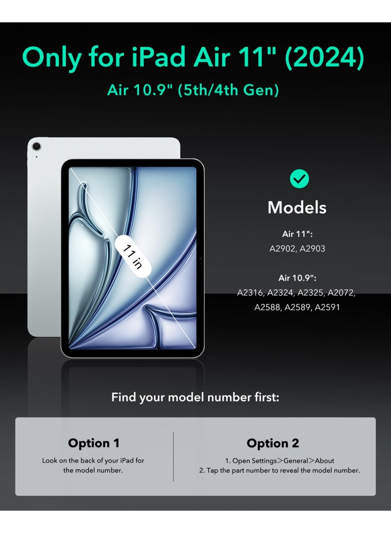 اي اس ار For iPad Air 11-Inch Case M3/M2 (2025/2024), iPad Air 5th/4th Gen Case (2022/2020) 10.9 Inch, Removable Magnetic Cover, Adjustable Portrait/Landscape Stand, 9 Standing Angles - Purple - Image 2