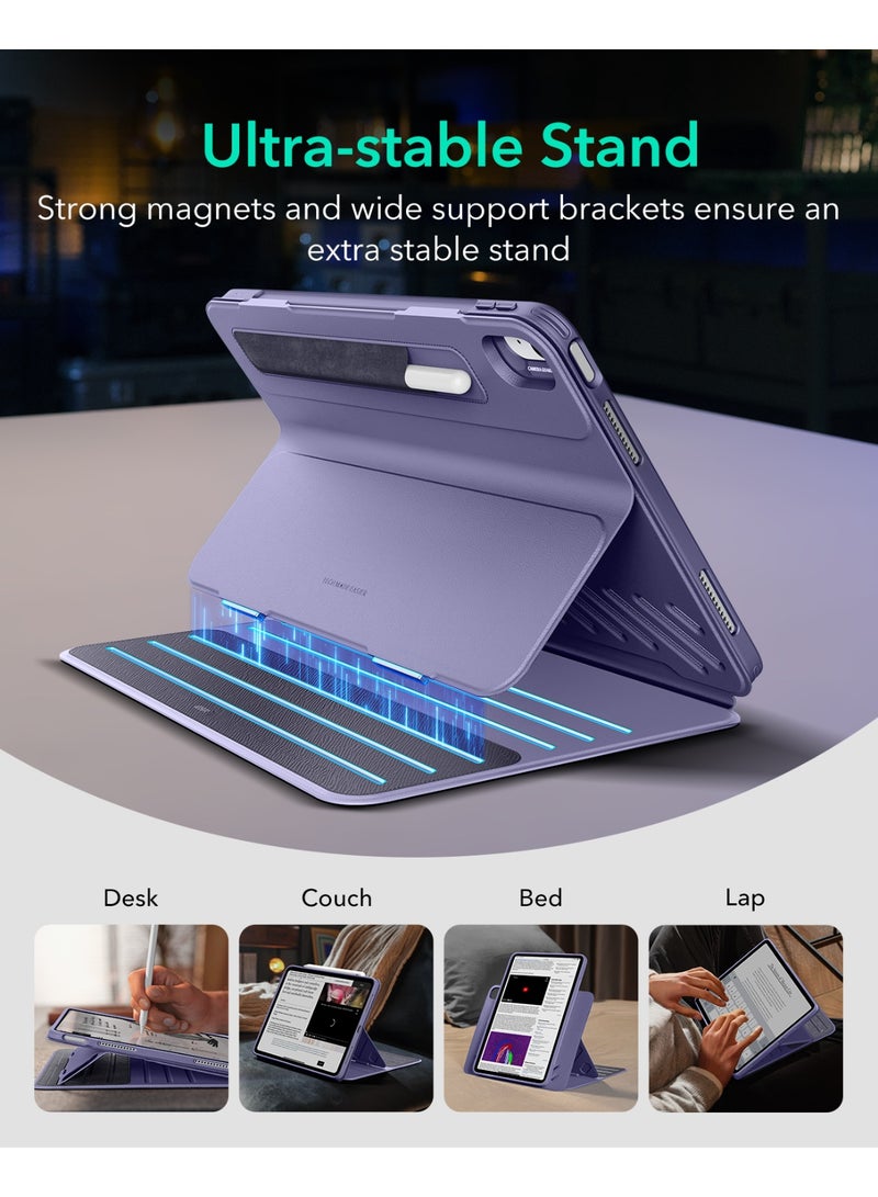 اي اس ار For iPad Air 11-Inch Case M3/M2 (2025/2024), iPad Air 5th/4th Gen Case (2022/2020) 10.9 Inch, Removable Magnetic Cover, Adjustable Portrait/Landscape Stand, 9 Standing Angles - Purple - Image 4