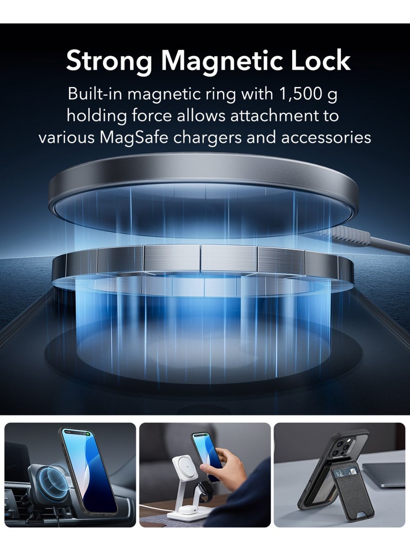 ESR Classic Pro Set For iPhone 16 Pro Max, Compatible with MagSafe, Military-Grade Protection Case with Screen Protector, Includes 2 Sets of Swappable Easy-Press Buttons - Black - Image 3