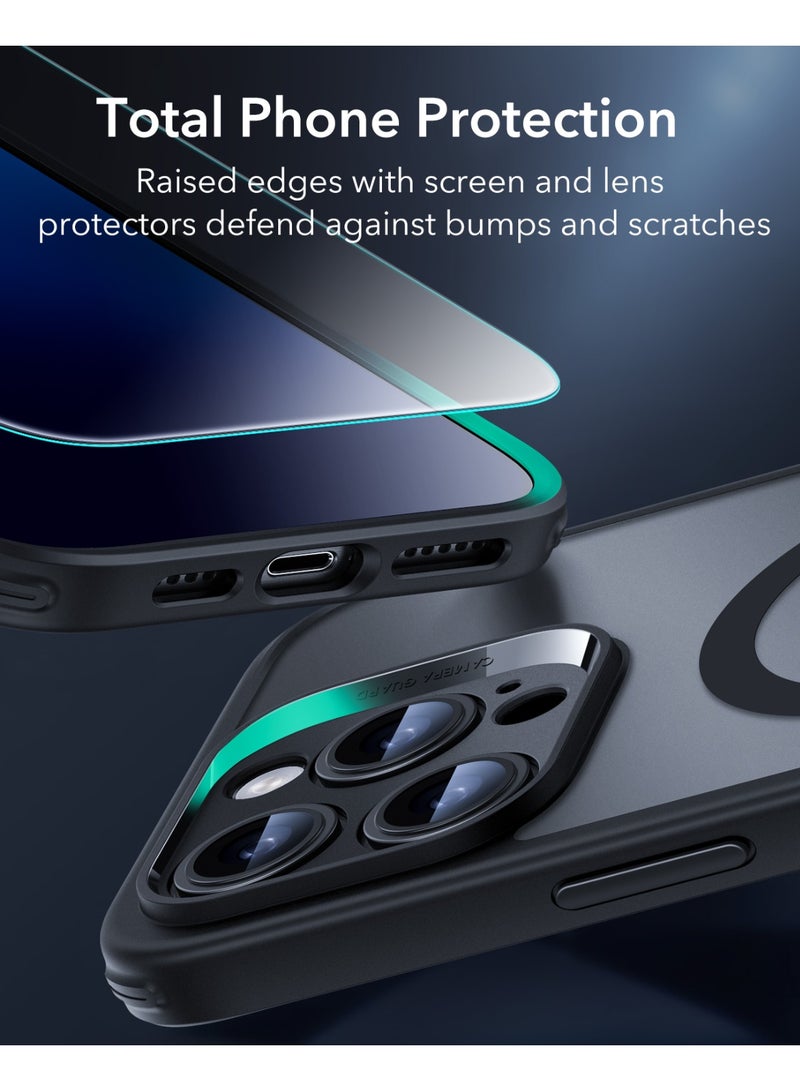 ESR Classic Pro Set For iPhone 16 Pro Max, Compatible with MagSafe, Military-Grade Protection Case with Screen Protector, Includes 2 Sets of Swappable Easy-Press Buttons - Black - Image 5