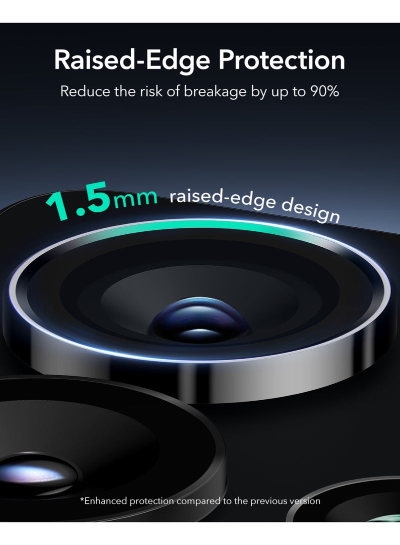 اي اس ار حامي عدسة الكاميرا ESR لهاتف سامسونج جالاكسي S25 ألترا، حمايات عدسات فردية، زجاج مقسى فائق النحافة مع حواف من الألمنيوم، متوافق مع الجراب - Image 3