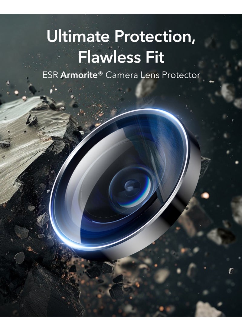 اي اس ار حامي عدسة الكاميرا ESR لهاتف سامسونج جالاكسي S25 ألترا، حمايات عدسات فردية، زجاج مقسى فائق النحافة مع حواف من الألمنيوم، متوافق مع الجراب - Image 2
