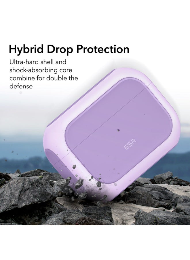 اي اس ار ESR for AirPods Pro 2 Case, Compatible with Airpods Pro Case 2nd / 1st Generation (2023/2022/2019), Compatible with MagSafe, Full Drop Protection Cover with Lanyard purple - Image 4